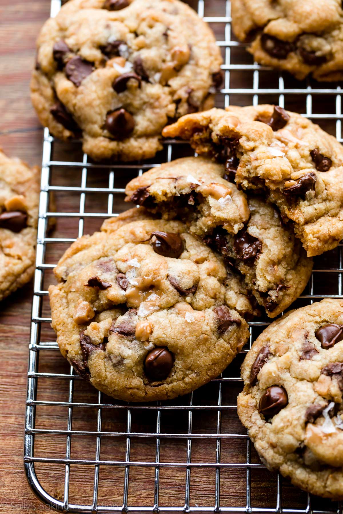 brown butter toffee chocolate chip cookies