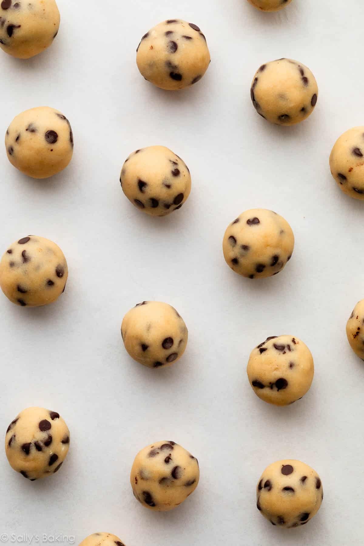 chocolate chip cookie dough truffle balls.