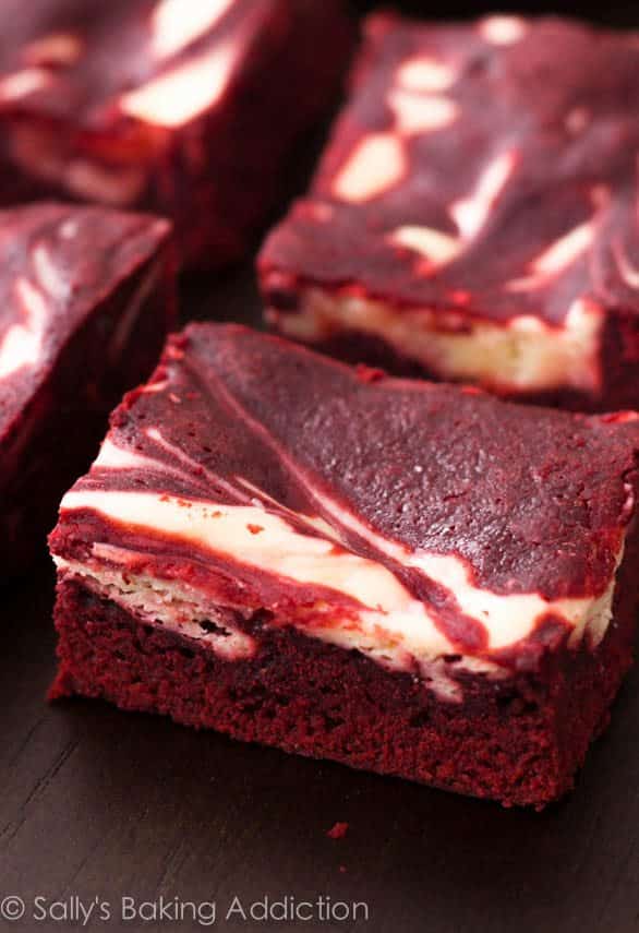 red velvet cheesecake swirl brownies