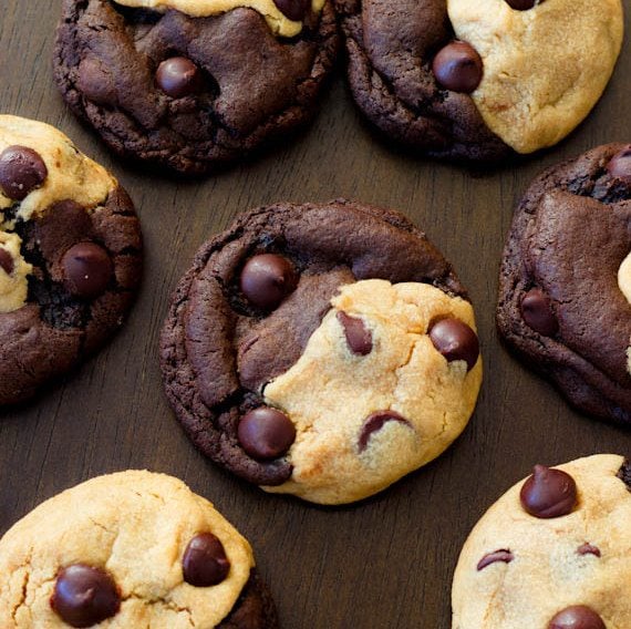 peanut butter chocolate swirl cookies