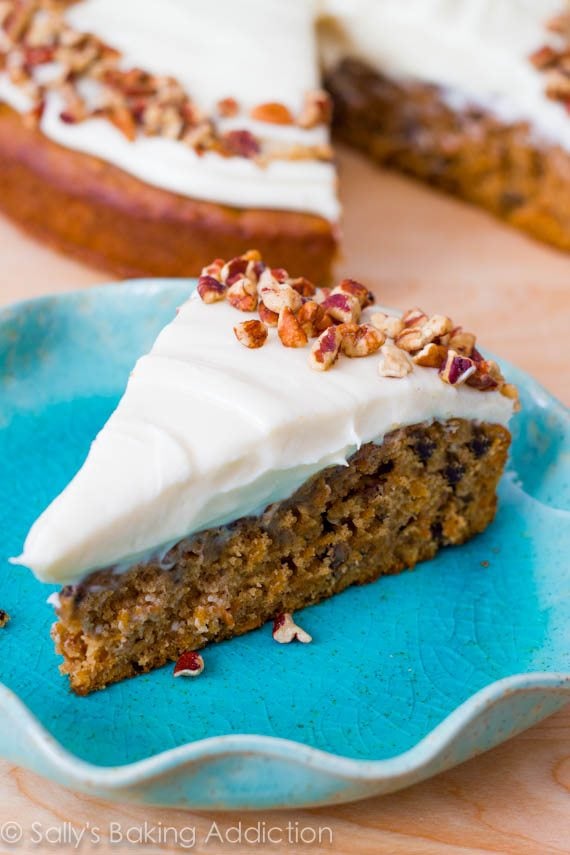 The best homemade Carrot Cake with Cream Cheese Frosting. Super-moist and easy!