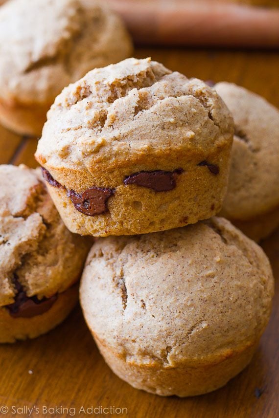cinnamon sugar muffins stuffed with Nutella