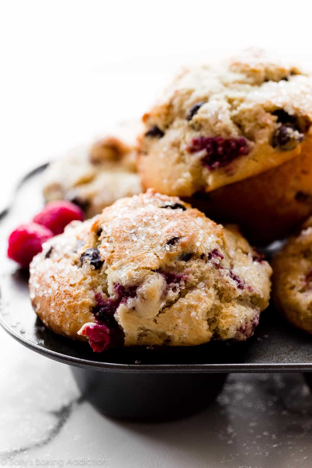jumbo raspberry chocolate chip muffins