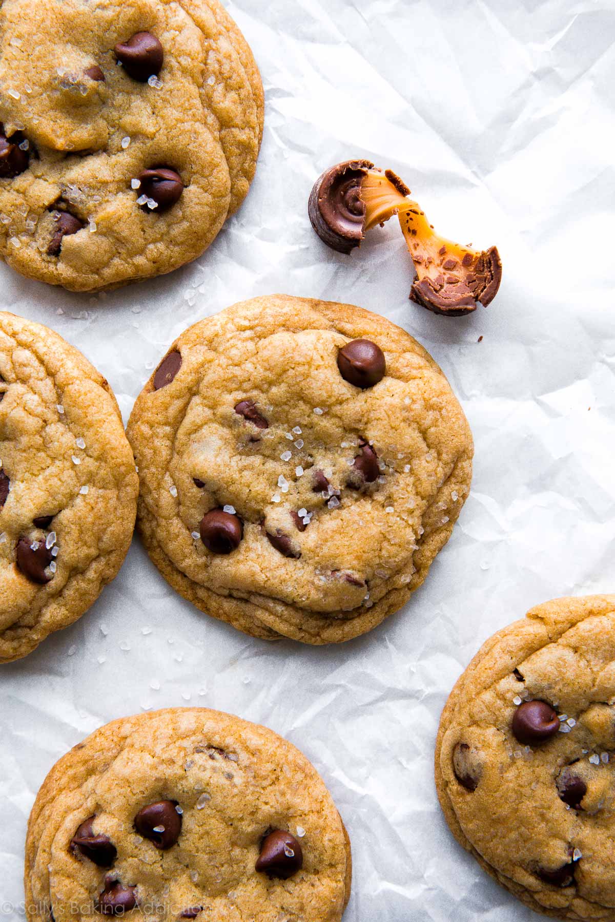 salted caramel chocolate chip cookies