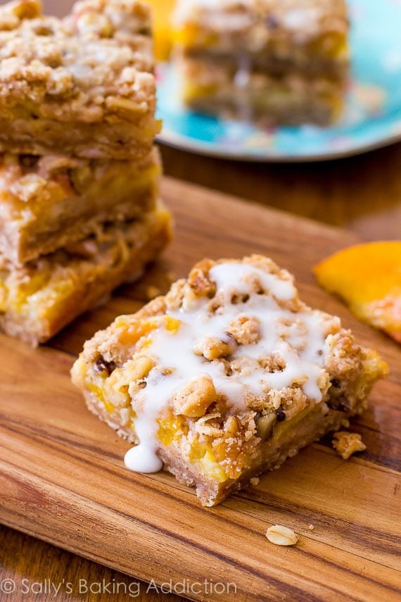 peaches and cream bars