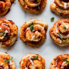 Homemade pizza rolls