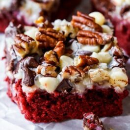 red velvet seven layer bars