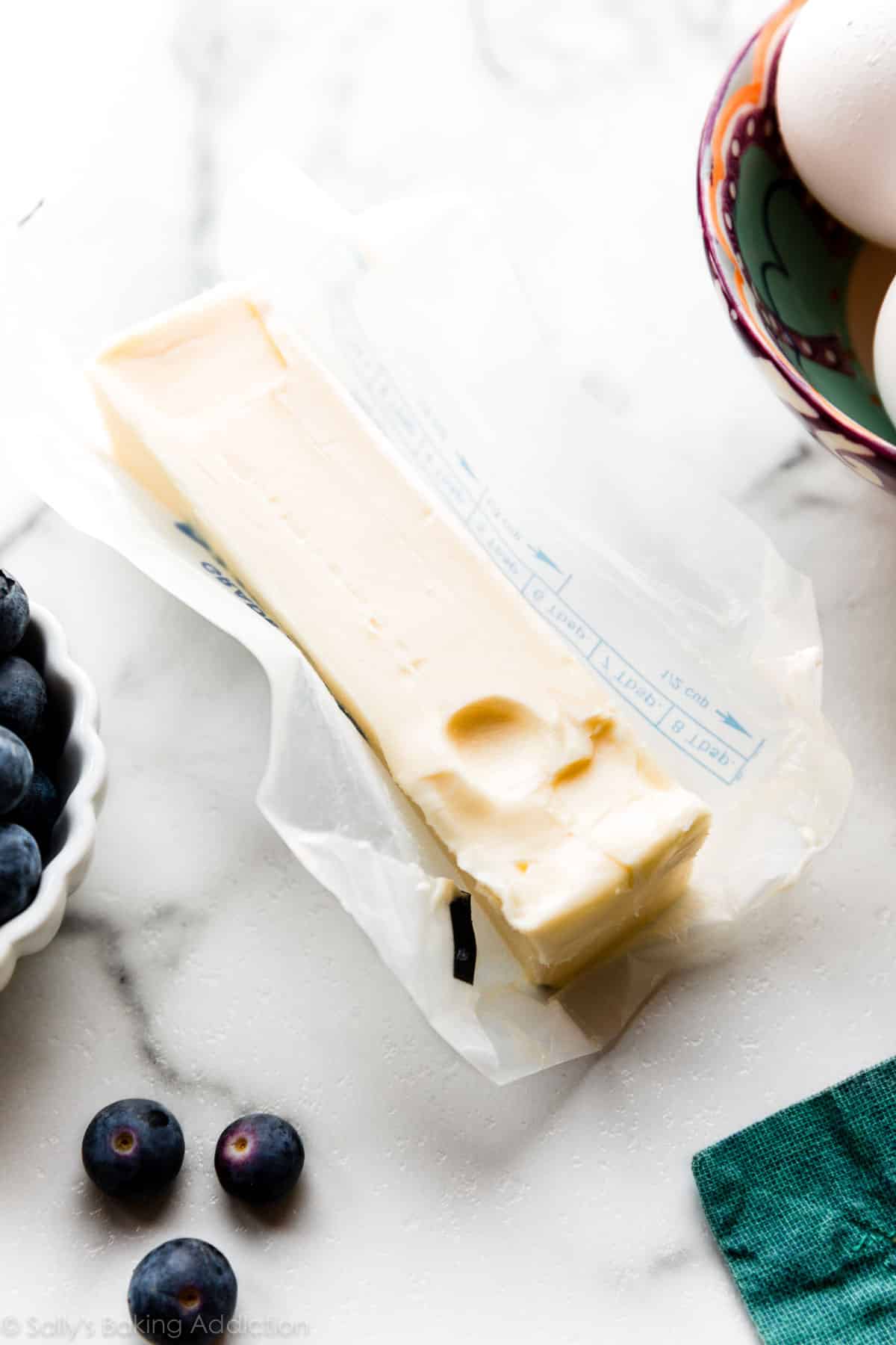 a stick of softened butter