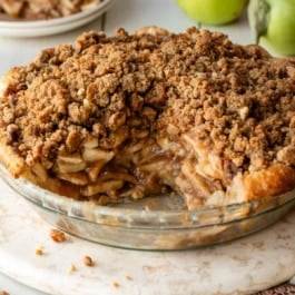 apple crumble pie.