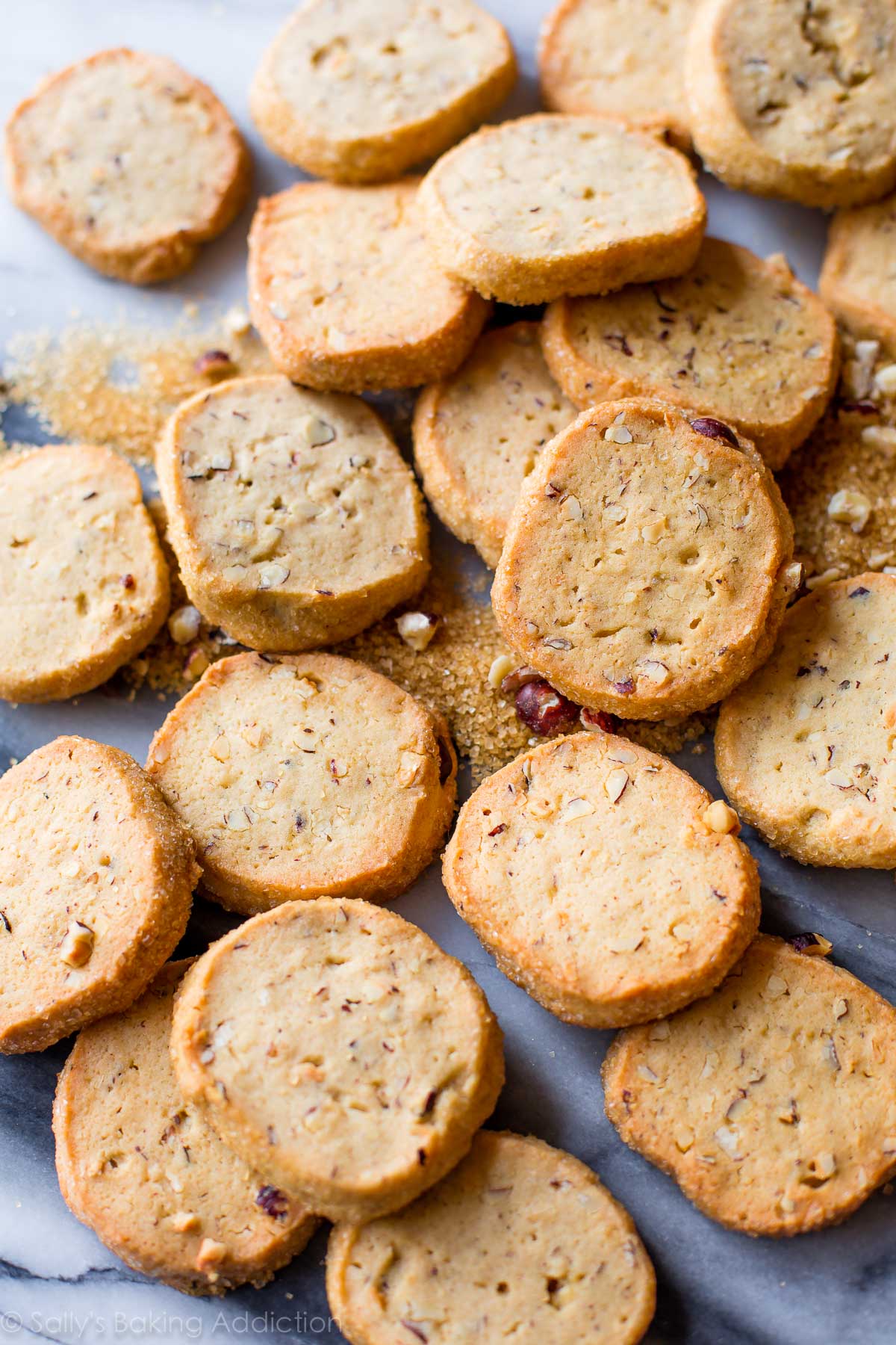 toasted hazelnut slice and bake cookies