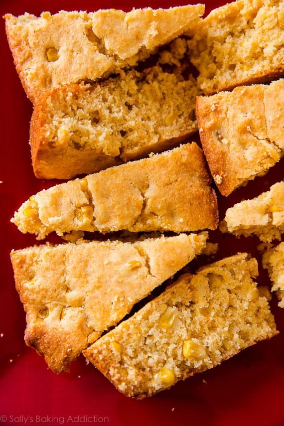 slices of honey skillet cornbread