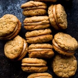 peanut butter cookie sandwiches