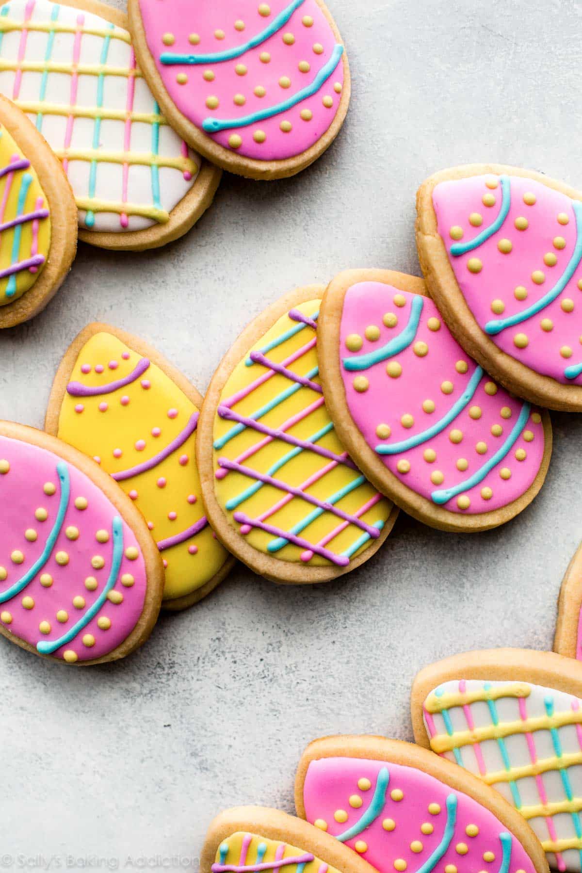 easter egg sugar cookies