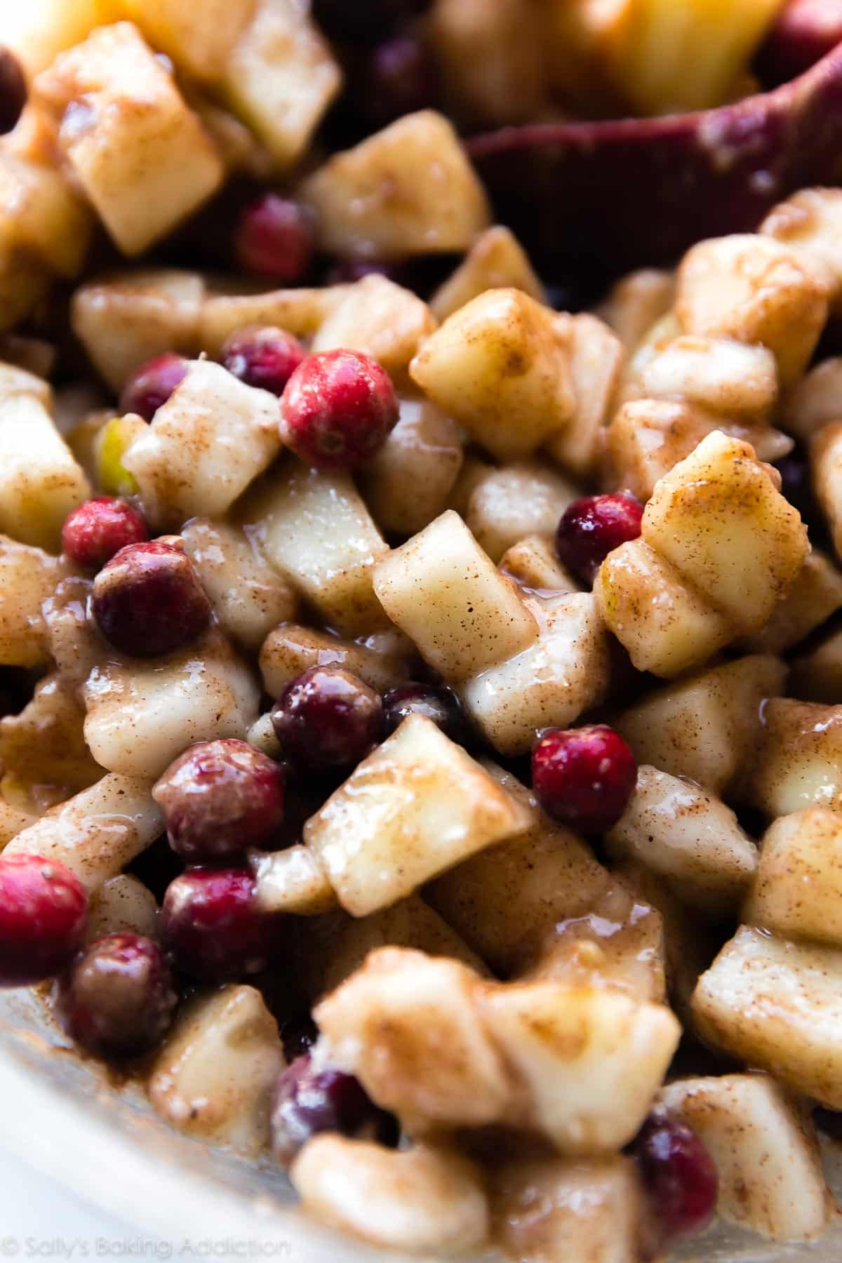 Cranberry pear pie filling
