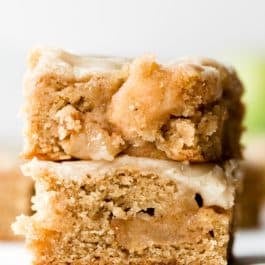 stack of apple blondies