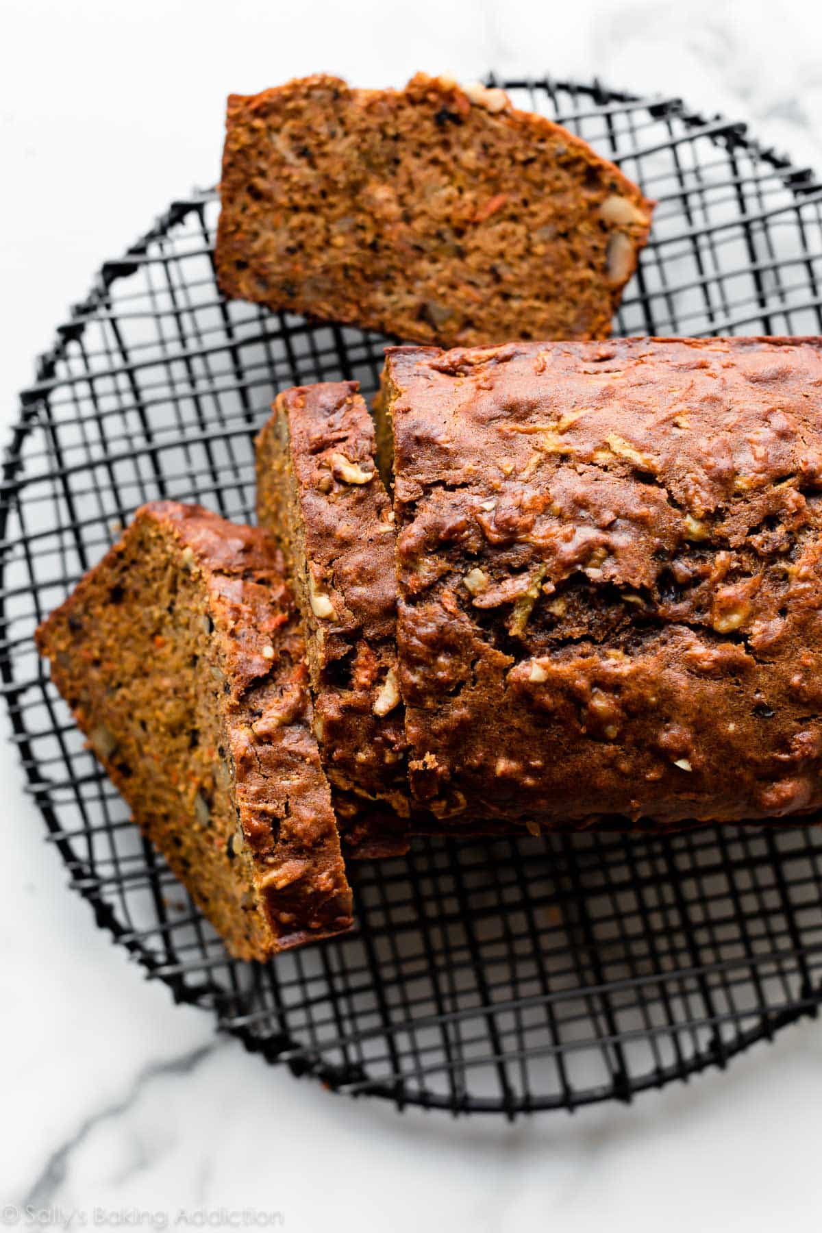 harvest spice bread on a cooling rack