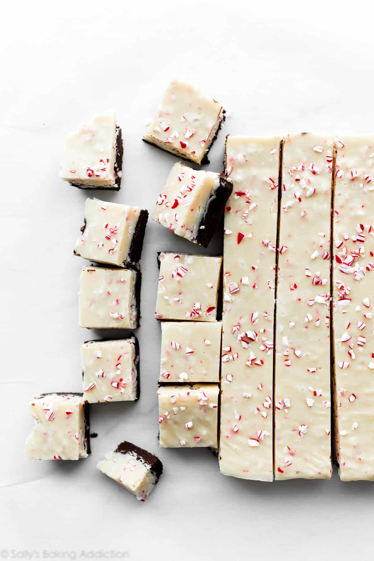 peppermint bark fudge