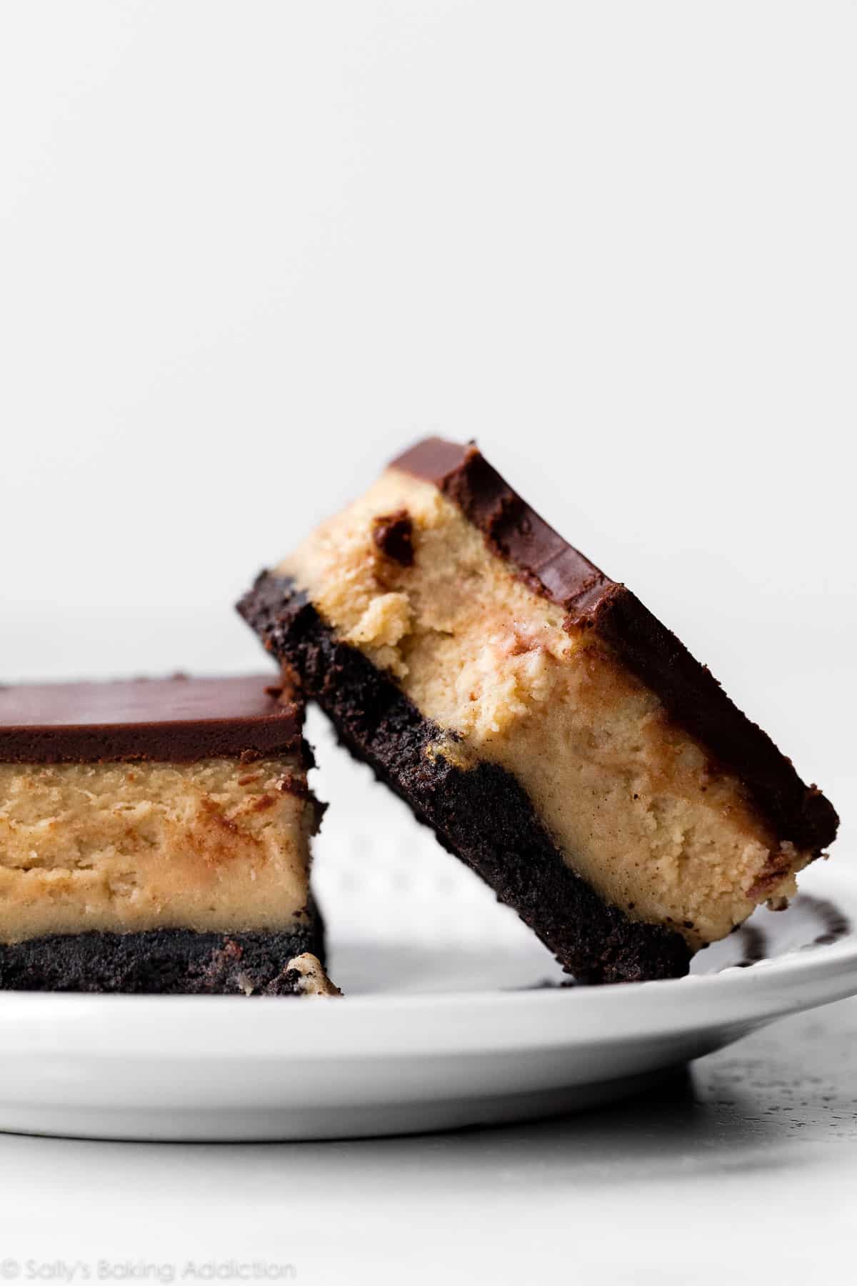 chocolate peanut butter cheesecake bars