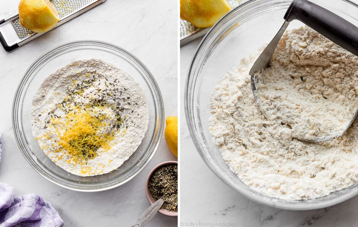 dry ingredients for scones