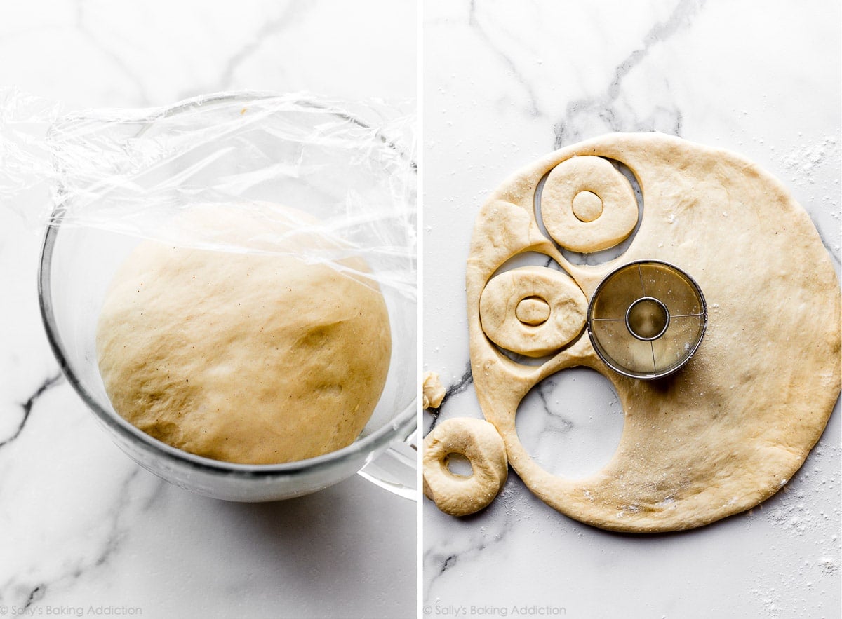 homemade doughnut dough