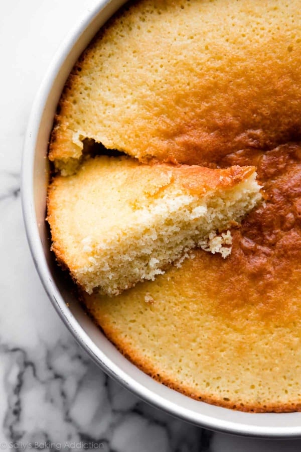 overcooked yellow cake