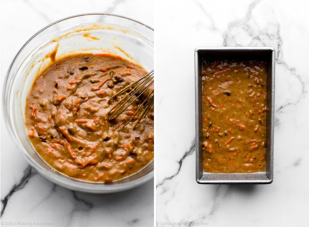 carrot bread batter