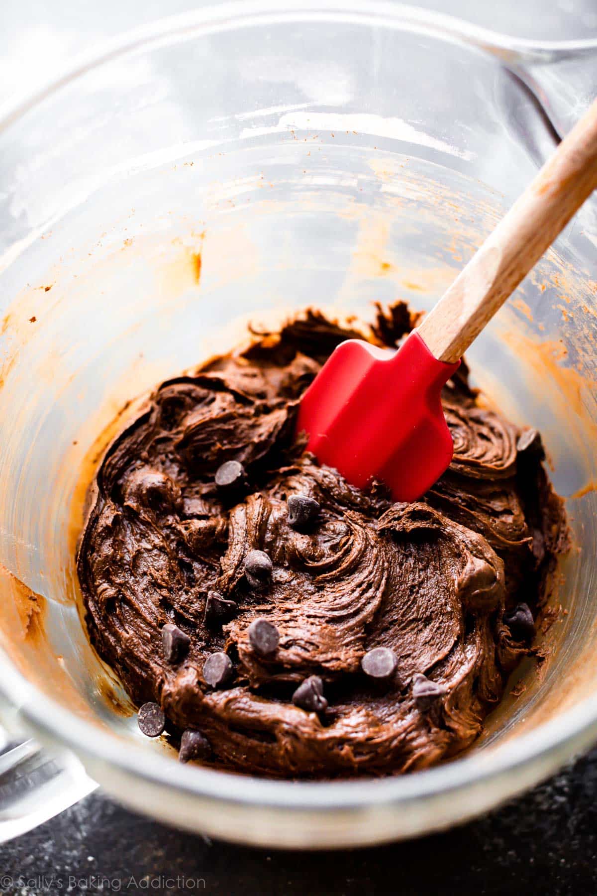 brownie cookies cookie dough in glass bowl
