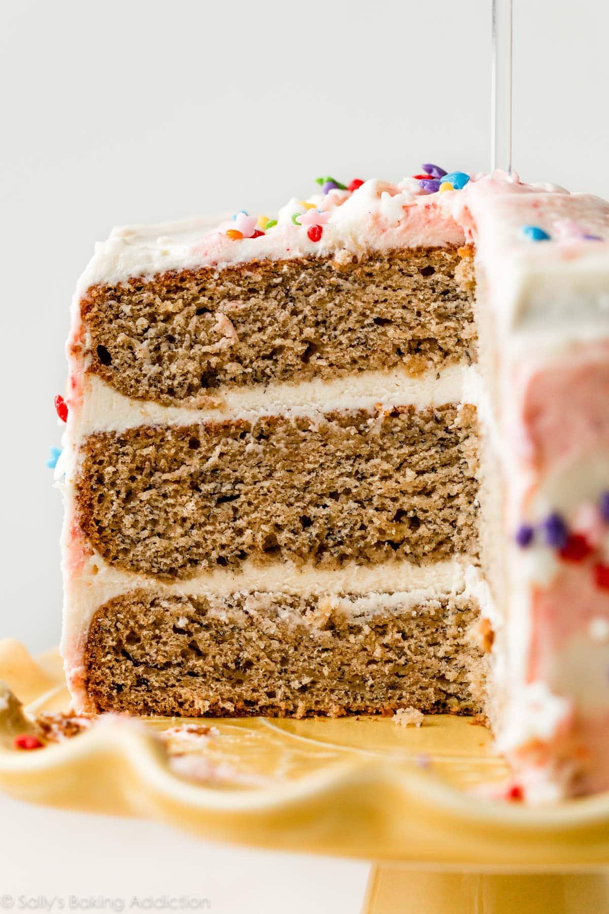 banana 1st birthday cake