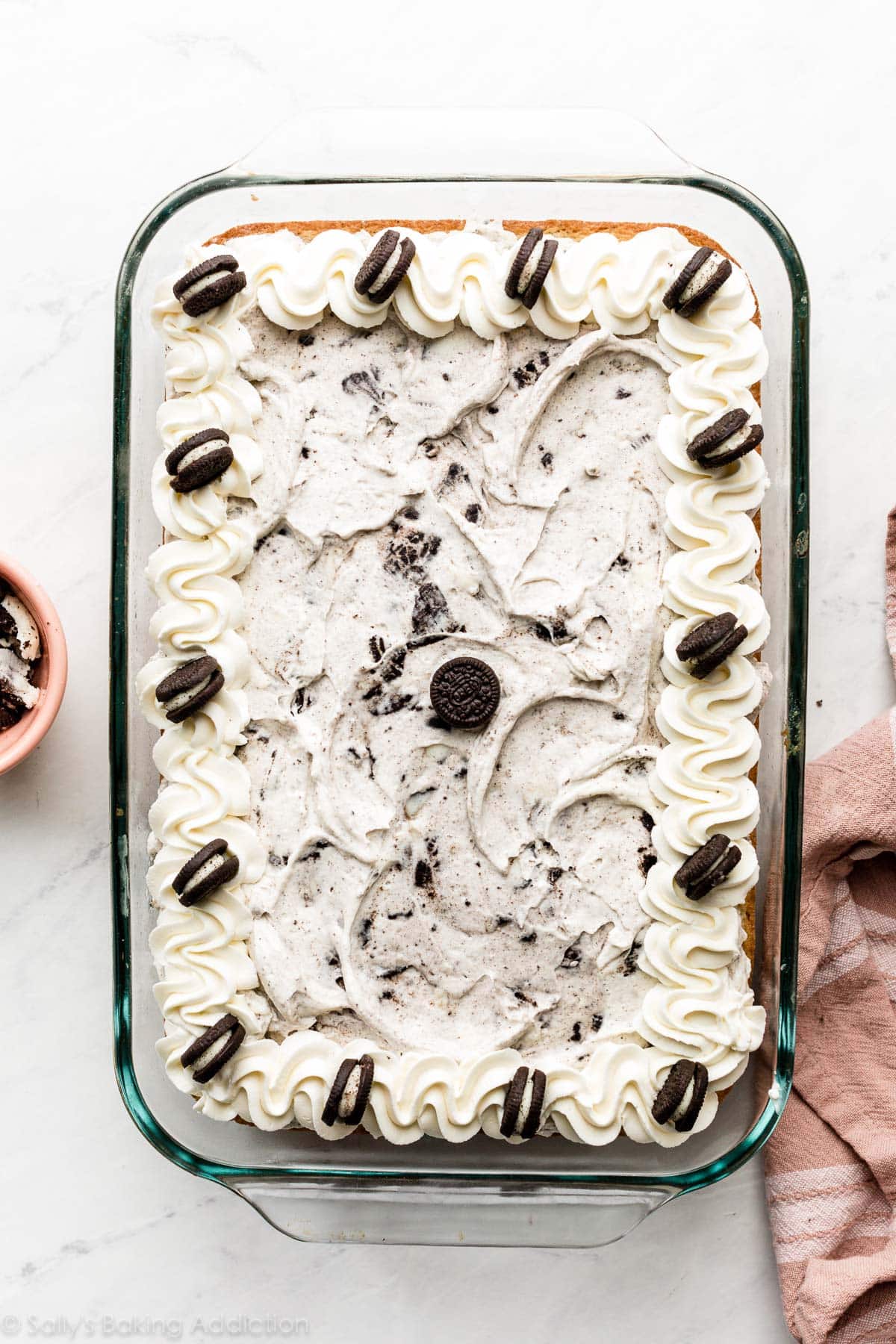 cookies and cream sheet cake