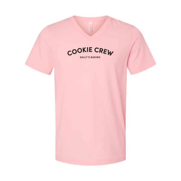 pink cookie crew vneck shirt.