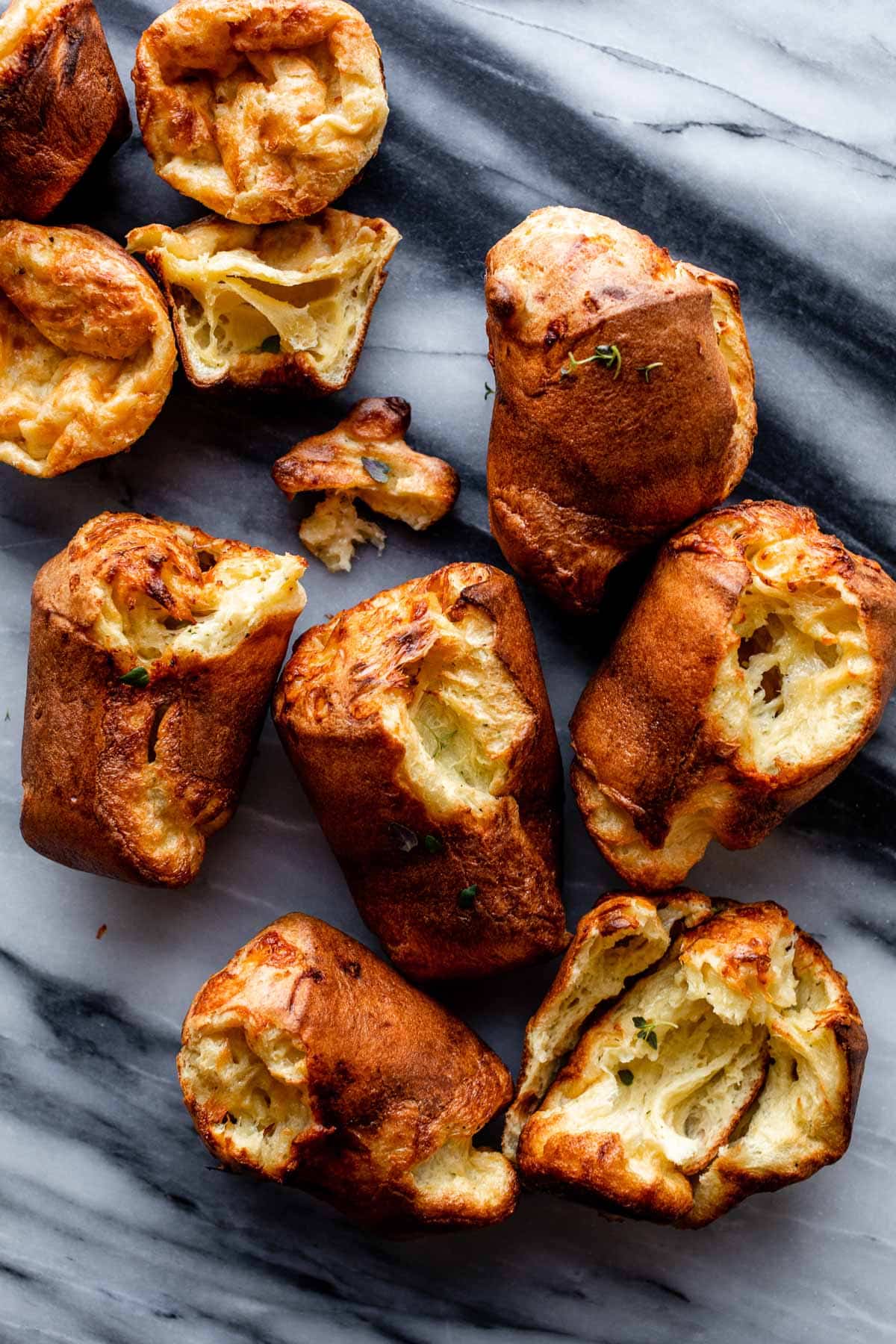 overhead photo of popovers.