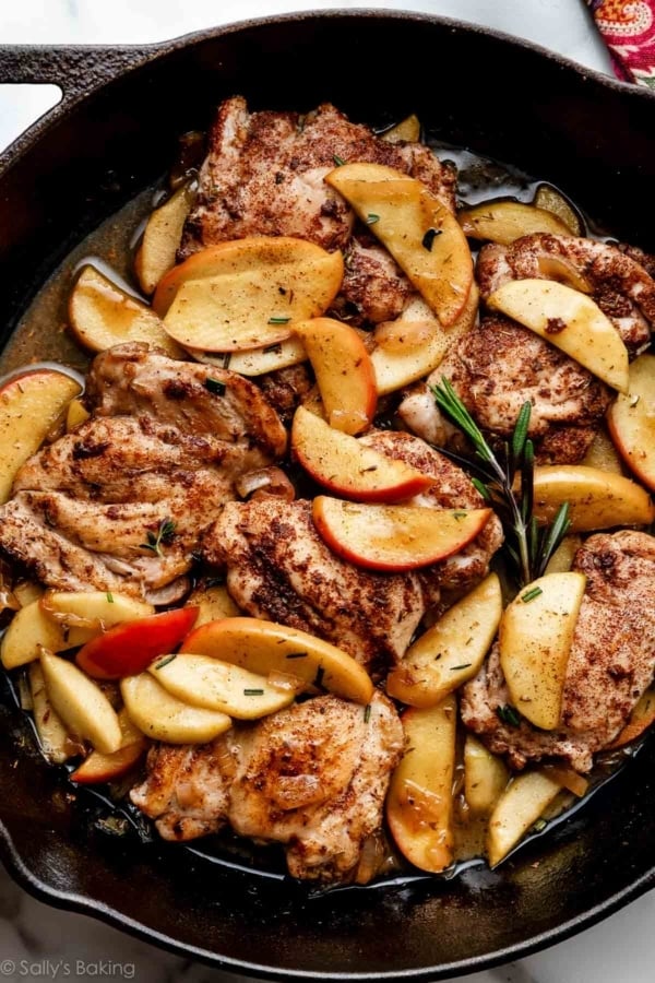 apple cider chicken fall dinner.