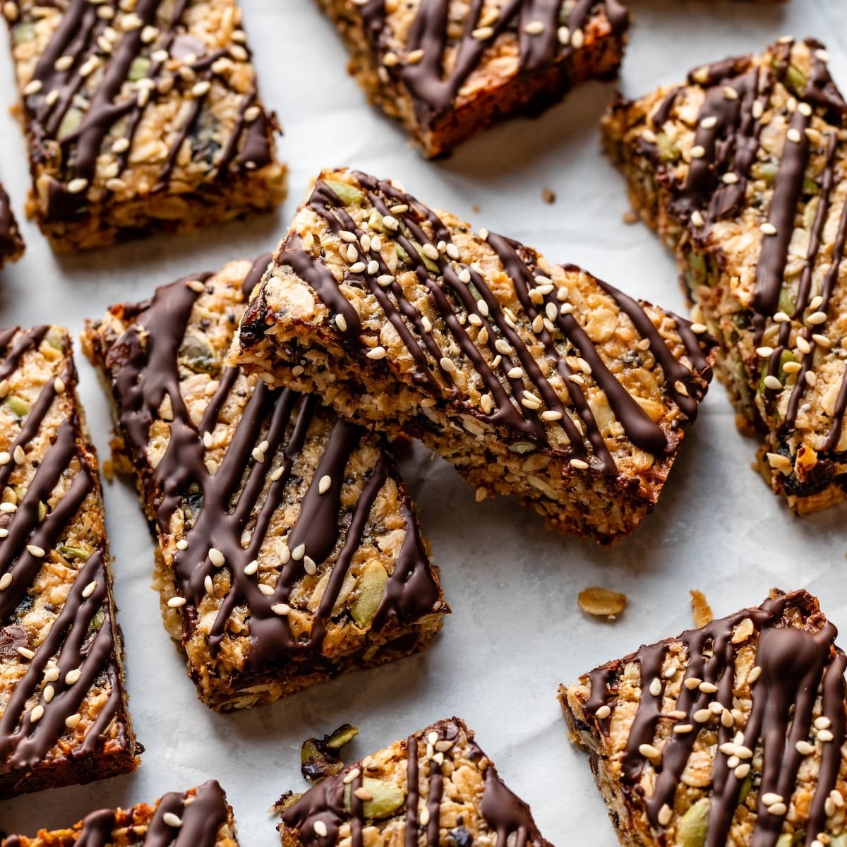 Chewy Tahini Granola Bars