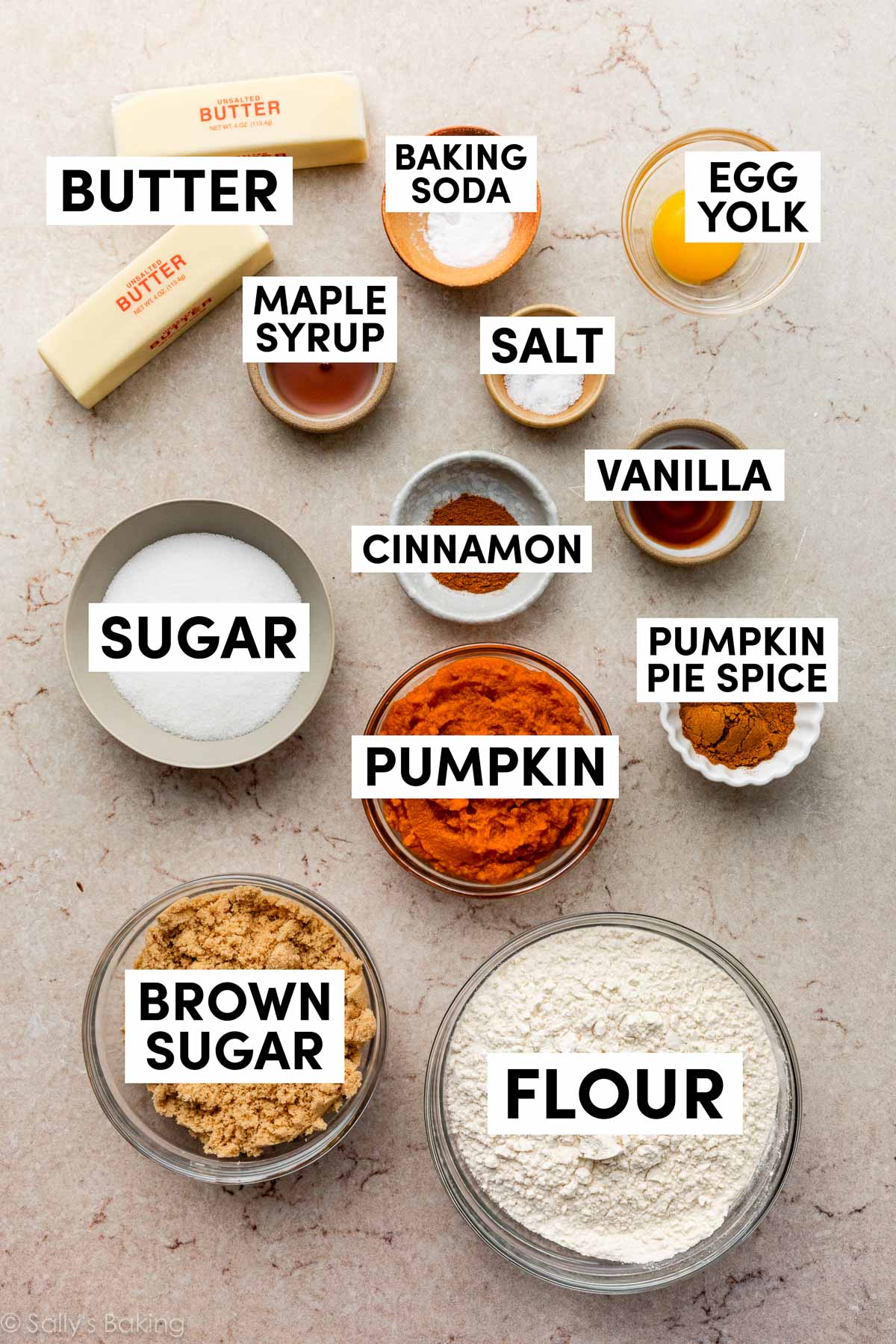 ingredients measured out in bowls.