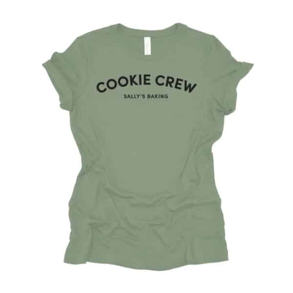 cookie crew t-shirt in sage green.