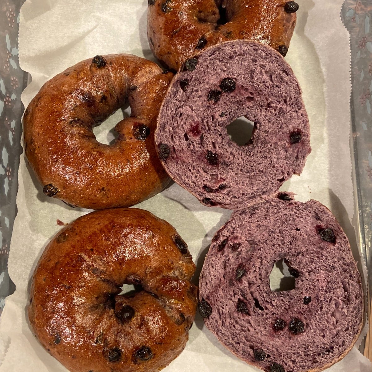 blueberry bagels.