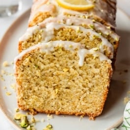 lemon pistachio loaf.