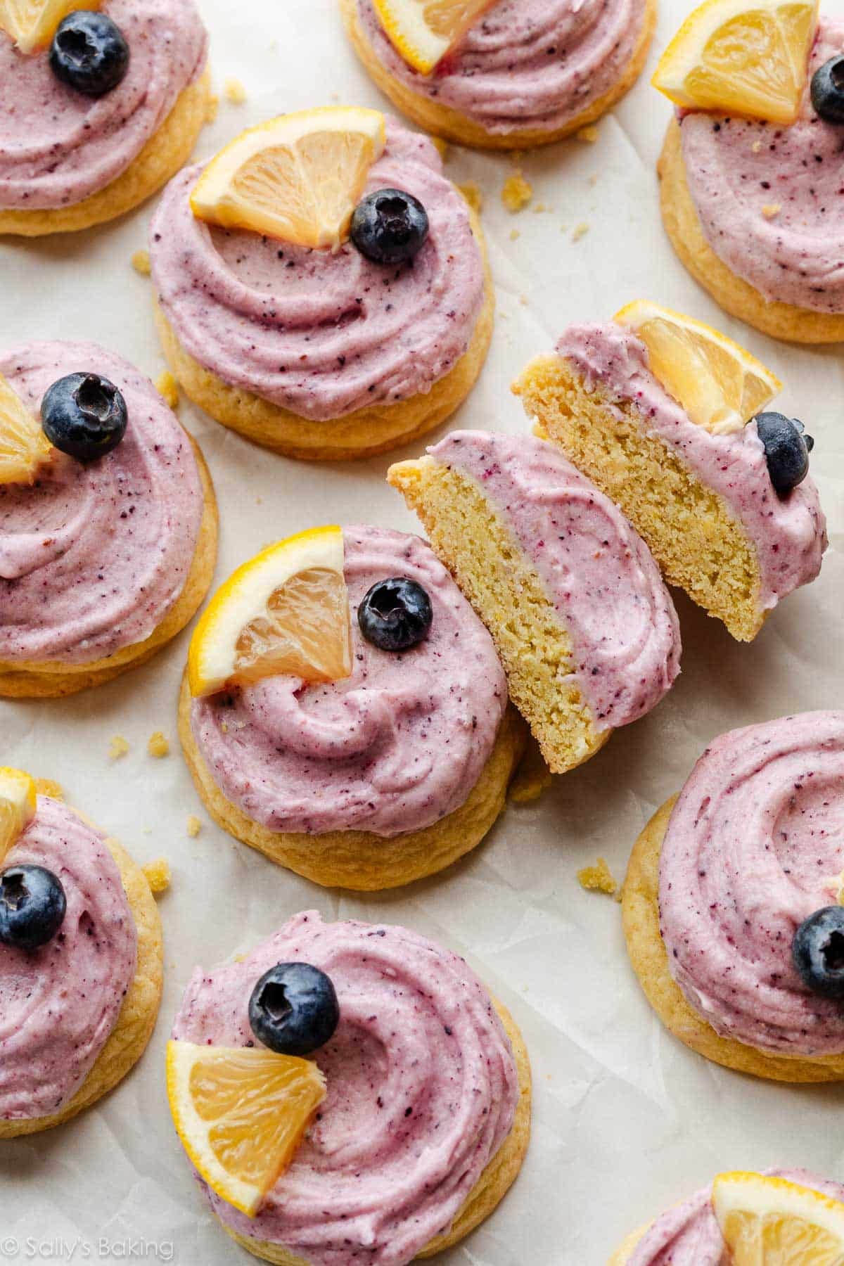 lemon blueberry cookies.